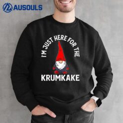 Here For The Krumkake Gnomes Christmas Day Novelty Sweatshirt