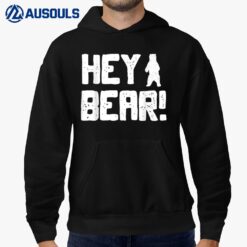 Hey Bear! Funny Hiking Outdoors Black Grizzly Bear Survival Hoodie
