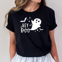 Hey Boo Cute Halloween Ghost Funny Autumn Fall Spooky T-Shirt