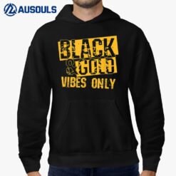 High School Football Black Gold Game Day Group Hoodie