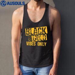 High School Football Black Gold Game Day Group Tank Top