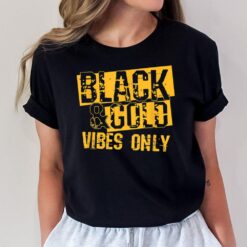 High School Football Black Gold Game Day Group T-Shirt