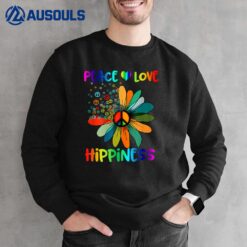 Hippie Flower Peace Soul Love Happy Sweatshirt