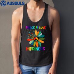 Hippie Flower Peace Soul Love Happy Tank Top