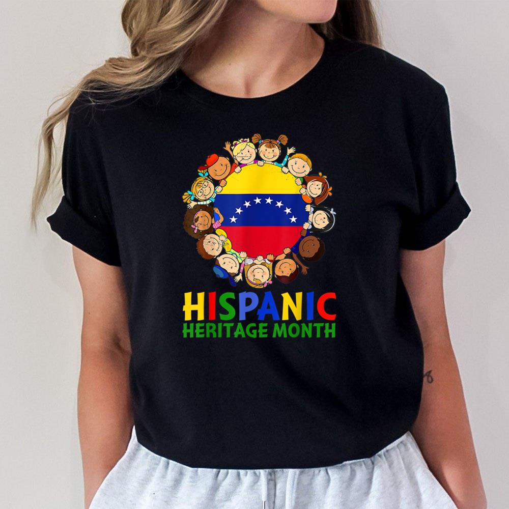 Hispanic Heritage Month Venezuela Kids Boys Girls Unisex T-Shirt