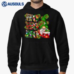 Ho Ho Ho Western Christmas Gnome Merry Christmas Light Hoodie