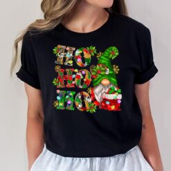 Ho Ho Ho Western Christmas Gnome Merry Christmas Light T-Shirt