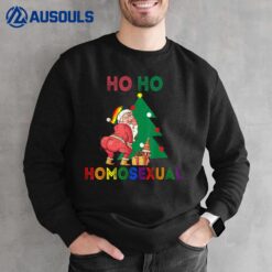 Ho Ho Homosexual Christmas Santa Holiday Gay Pride Pajamas Sweatshirt