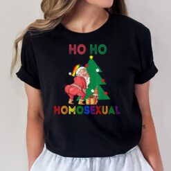Ho Ho Homosexual Christmas Santa Holiday Gay Pride Pajamas T-Shirt