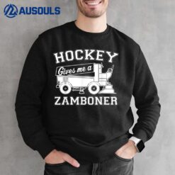Hockey Gives Me A Zamboner Shirt Funny Hockey Fan Men Sweatshirt