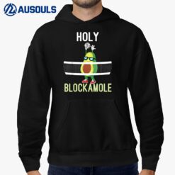 Holy Blockamole Funny Volleyball Block Avocado n girls Hoodie