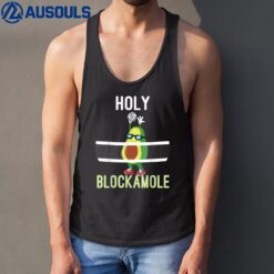 Holy Blockamole Funny Volleyball Block Avocado n girls Tank Top