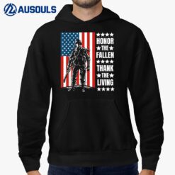 Honor The Fallen Thank The Living Memorial Day Veterans Day Ver 1 Hoodie