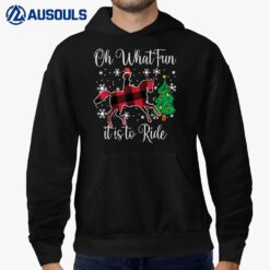 Horse Oh What Fun It Is To Ride Christmas Xmas Girls Women Hoodie
