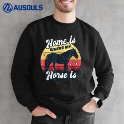 Horse Vintage Retro Horse Sweatshirt