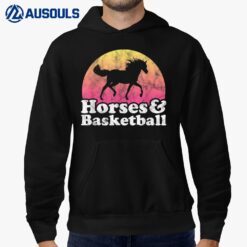 Horse and Basketball Women or Girls Horses Hoodie