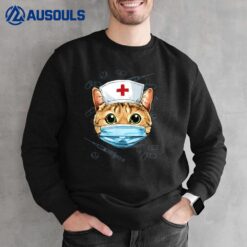 Hospital Cat ER Nurse RN LPN Nurse Life Animal Pet Cat Lover Sweatshirt