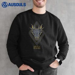 House of the Dragon Diamond Design Skull Silhouette Sweatshirt