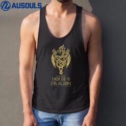 House of the Dragon Gold Dragon Design Tank Top