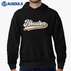 Houston Sports Name Vintage Retro Gift Men Women Boy Girl Hoodie