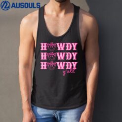 Howdy Y'all Rodeo Western Country Southern Cowgirl & Cowbo Tank Top