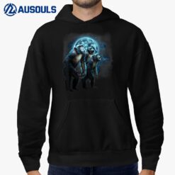 Howling at the Moon  - Funny Chimpanzee  - Chimp Hoodie