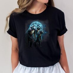 Howling at the Moon  - Funny Chimpanzee  - Chimp T-Shirt