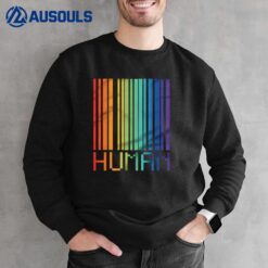Human Barcode Flag LGBT Gay Pride Month Transgender Sweatshirt