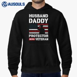 Husband Daddy Protector Hero Veteran Hoodie