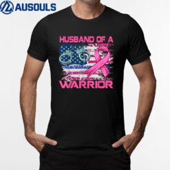 Husband Of A Warrior Breast Cancer Support Police T-Shirt