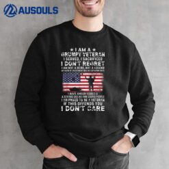 I Am A Grumpy Veteran American Patriotic US Veterans Day Sweatshirt