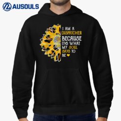 I Am Dispatcher Funny My Soul Saying To Be Leopard Sunflower Hoodie