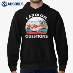I Axolotl Questions Vintage Axolotl Gift Kids Boys Girls Hoodie