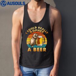 I Could Really Gopher A Beer Funny Pun Beer Lover Tank Top