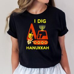 I Dig Hanukkah Crane Construction Kids Chanukah Pajamas  Ver 2 T-Shirt