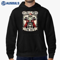 I Do It For The Hos Funny Christmas Motorcycle Mens Hoodie