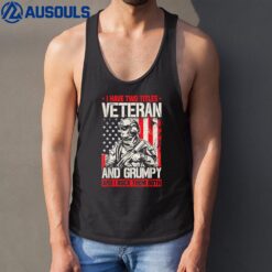 I Have Two Titles Veteran And Grumpy And I Rock Them Both Ver 1 Tank Top
