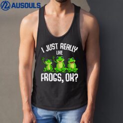 I Just Really Like Frogs Kids Girls Boys Frog Tank Top