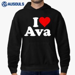 I Love Heart Ava Hoodie