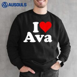 I Love Heart Ava Sweatshirt