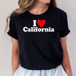 I Love Heart California Cali State T-Shirt