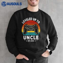 I Leveled Up To Uncle 2023 Level Unlocked Promoted To Uncle Sweatshirt