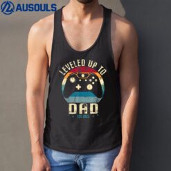 I Leveled up to Daddy 2023 Promoted To Dad Soon To Be Dad Tank Top