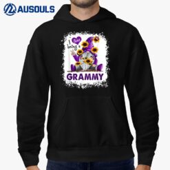 I Love Being A Grammy - Purple Gnome Sunflower Peace Hoodie