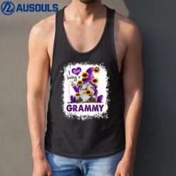 I Love Being A Grammy - Purple Gnome Sunflower Peace Tank Top