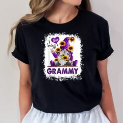 I Love Being A Grammy - Purple Gnome Sunflower Peace T-Shirt