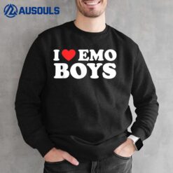 I Love Emo Boys I Heart Emo Boys Egirl Eboy GF Sweatshirt