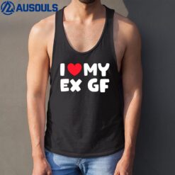 I Love My Ex Girlfriend I Heart My Ex GF Red Heart Tank Top