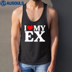 I Love My Ex I Red Heart My Ex Tank Top