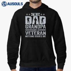 I'M A Dad Grandpa And A Veteran Nothing Scares Me Father Day Ver 1 Hoodie
